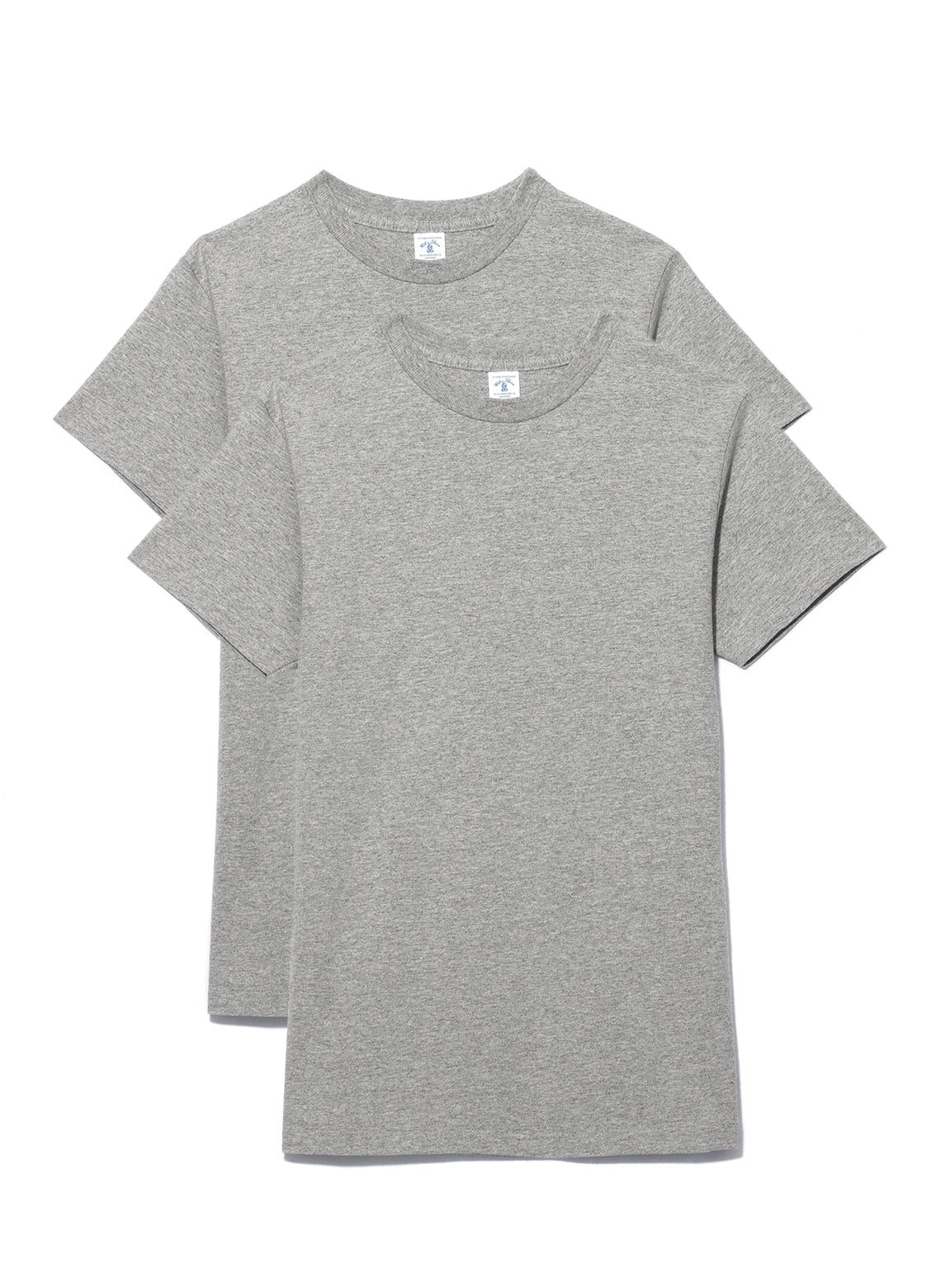 Pack 2 Tee Shirts Col Rond Gris Chiné