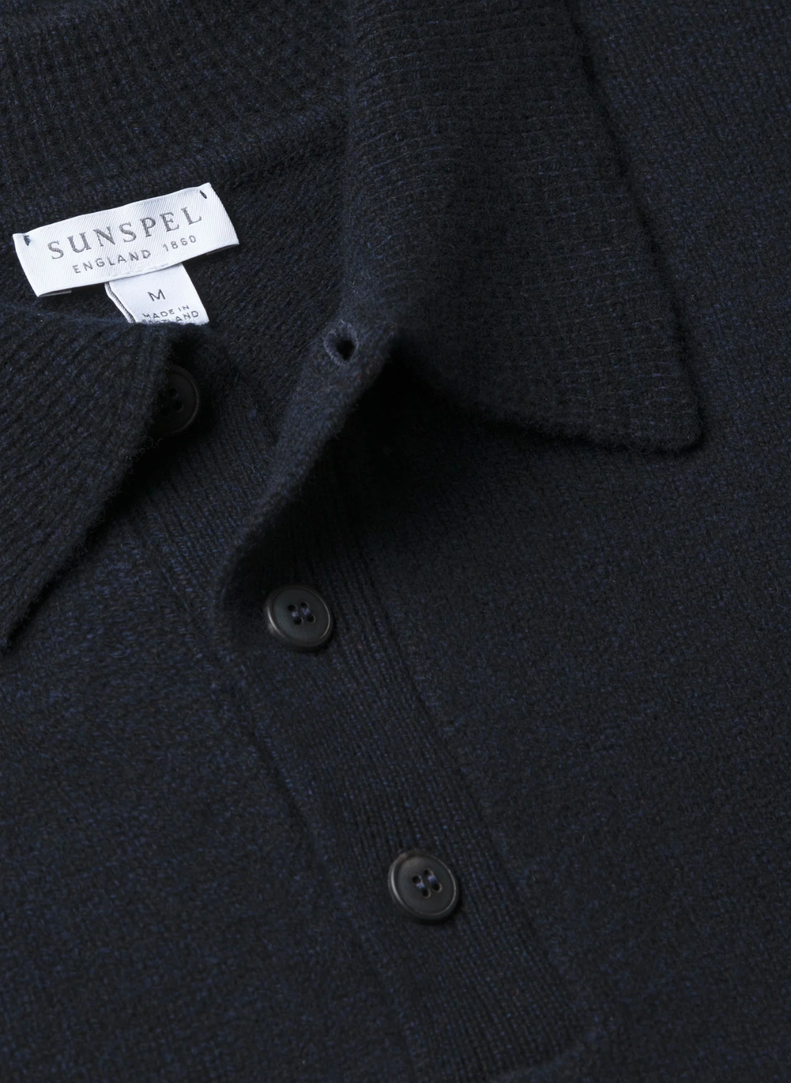 POLO EN LAINE D'AGNEAU DARK NAVY