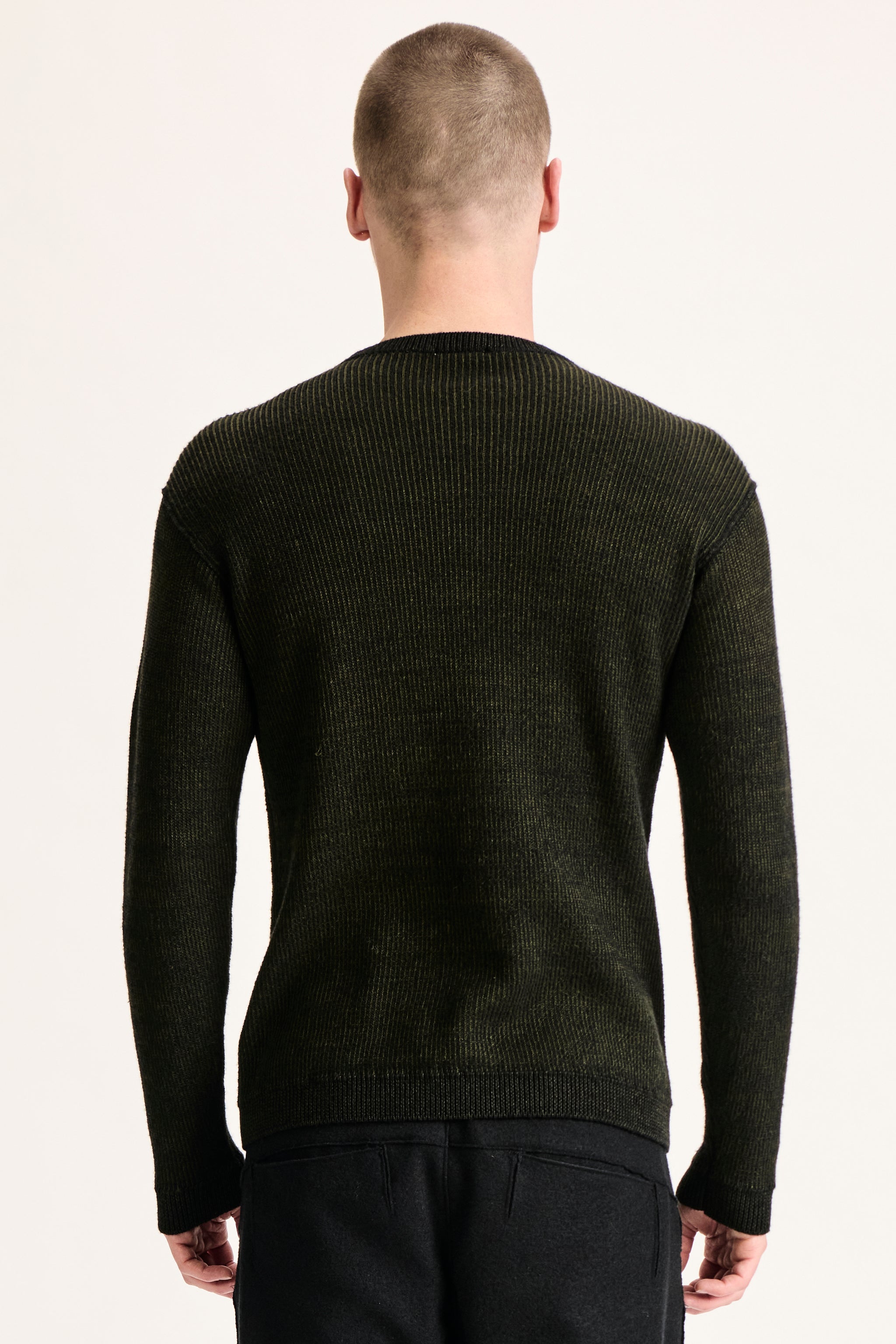 Pull loose en laine vierge et lin