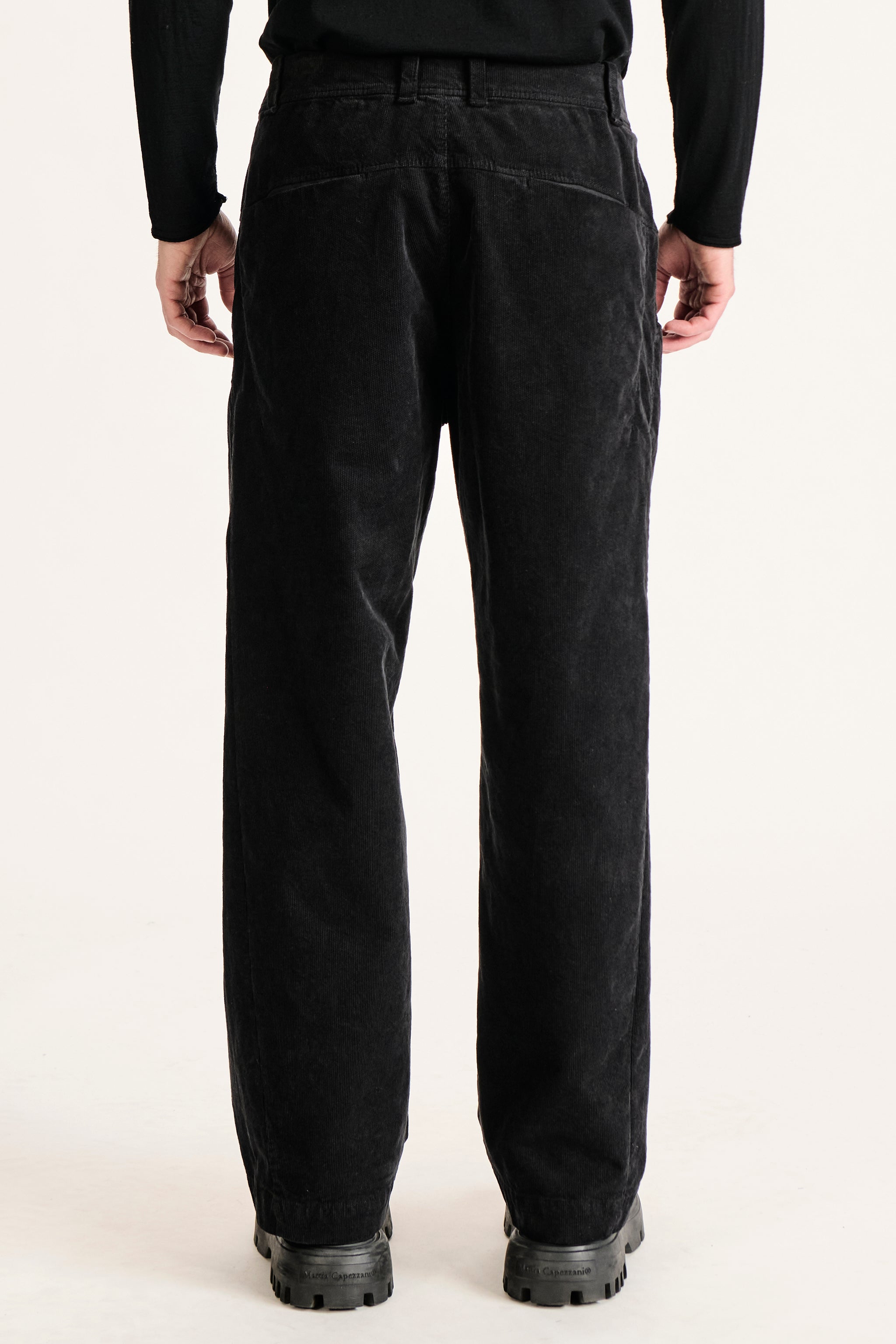 Pantalon ample en velours effet pixel