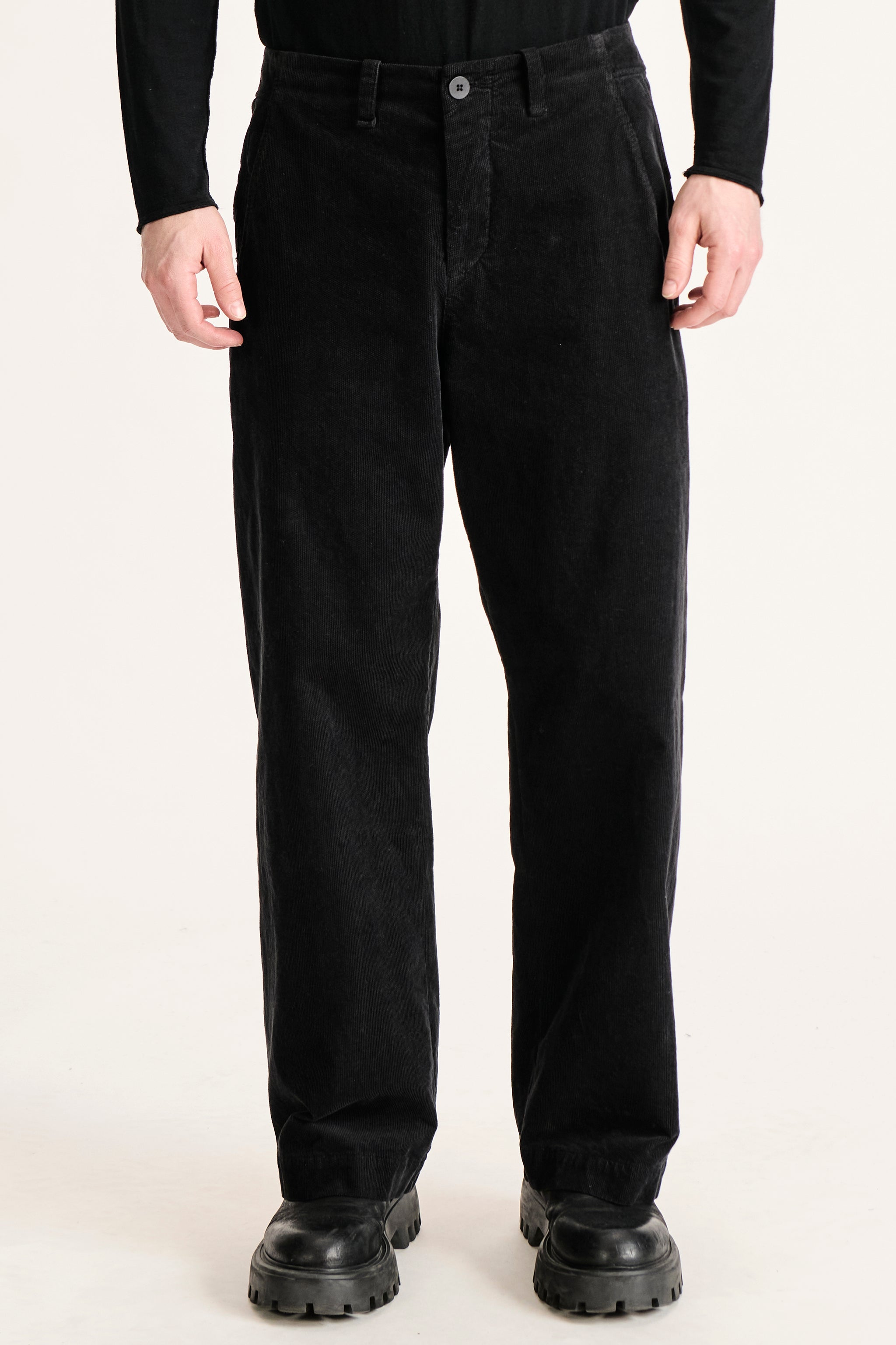 Pantalon ample en velours effet pixel
