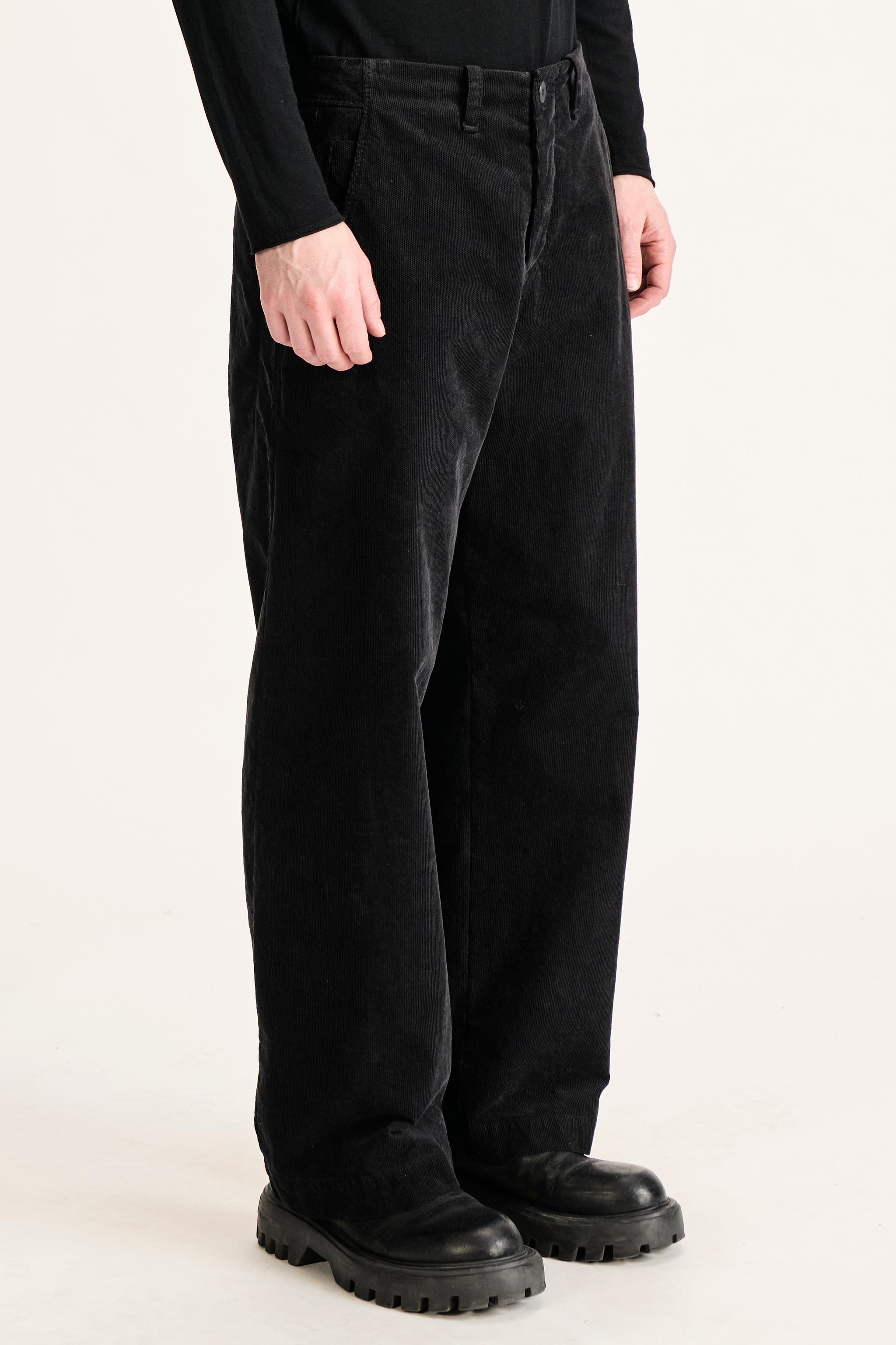 Pantalon ample en velours effet pixel