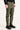 Pantalon regular en gabardine de coton compact