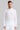 Chemise col mao en lin Blanc