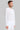 Chemise col mao en lin Blanc